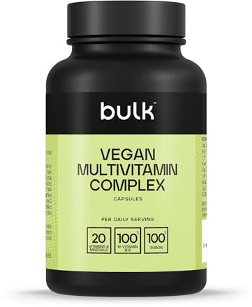 Bulk Cápsulas multivitamínicas veganas, paquete de 90
