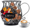 QUTHZZHY Dispensador Capsulas, Cesta Para Cápsulas Café, Almacenamiento Cápsulas Café, Dispensador Café Perfecto, Estante de Almacenamiento de Aperitivos para Encimera de Cocina, Oficina,Barra de Café