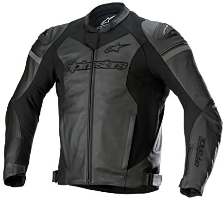 Alpinestars GP Force Motorrad Lederjacke (Black/Black,48)
