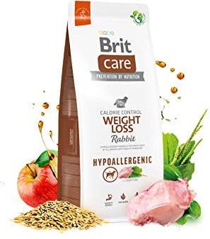 BRIT Care Hypoallergenic Adult Weight Loss Rabbit - Dry Dog Food - 12 kg