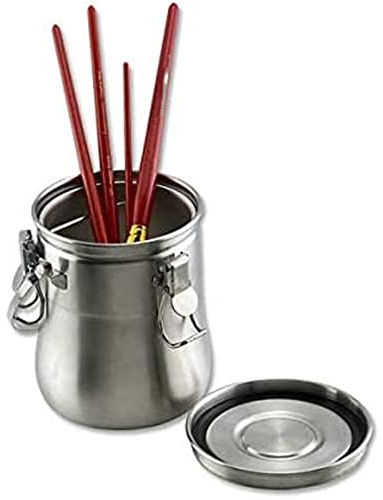 Lavadora De Pinceles Para Pintura Al óleo, Lavadora De Pinceles Para Artistas, Lavadora De Pinceles De Acero Inoxidable, Colador De Mango Práctico A Prueba De Fugas, Limpiador De Pinceles Para Acuarel