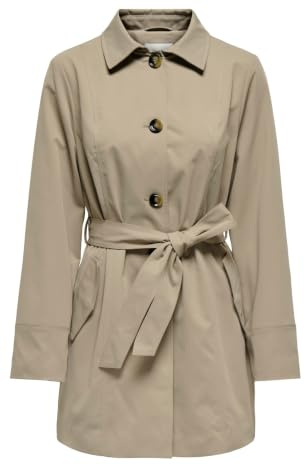 JDY Dam Jdyisadora Trenchcoat Isadora OTW Hab trenchcoat, Väderbiten teak, XL