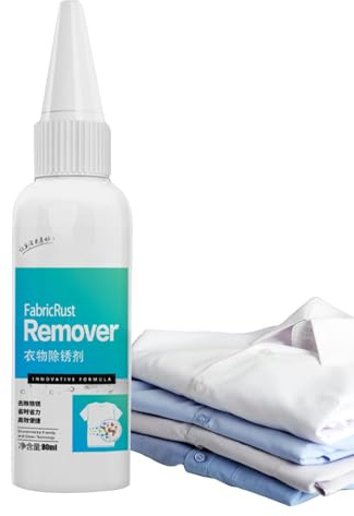 Fabric Rust Stain Remover | 80ml Rust Eraser | Quick and Easy Dirt Removal, Clothing Cleaner for Copper Rust, Water Rust, Tea Rust