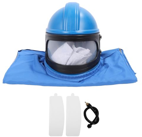 Casco de Chorro de Suministro de Aire Protector de capó de Chorro de de Seguridad para Trabajadores de la Construcción