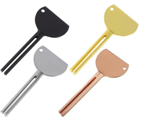 Presse-Tube De Dentifrice 4 Pièces, Presse-Tube En Métal, Presse-Tube Simple Couleur Unique, Outil De Presse-Tube Pratique, Presse-Tube Multifonctionnel