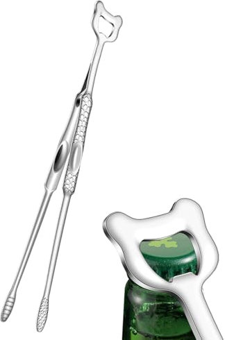 Pinzas de cocina – Pinzas resistentes para alimentos a la parrilla | Herramienta de servir con agarre ergonómico, clip de metal resistente al calor para barbacoa