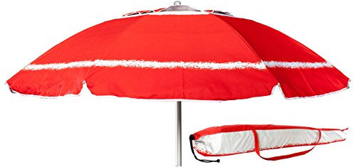 Joy Summer Ombrellone in Alluminio Spiaggia Mare con Camino Anti-Vento Ultra Leggero PANAREA - Rosso