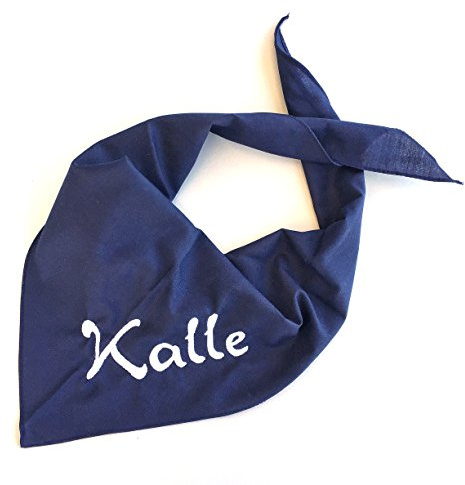 Schnoschi, foulard per cani, con nome a scelta, ricamato, colore verde chiaro