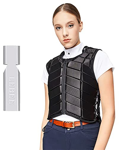CLBING Equestrian Vest Adjustable Adult And Child Horse Riding Protector Vest, Breathable, Lightweight, Unisex,L