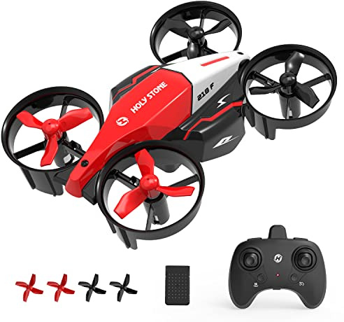 Holy Stone HS210F Mini Drone per Bambini, Quadcopter RC 2 in 1 per Interni con Luci LED, Modalità di Atterraggio e volo, 3D Flip, Batteria Sicura Modulare, Giocattolo Regalo per Ragazzi e Ragazze