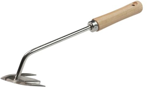 Hachoir de jardin - Fourche à main - 32 cm - Pioche - Retournez la terre - Désherbez les mauvaises herbes
