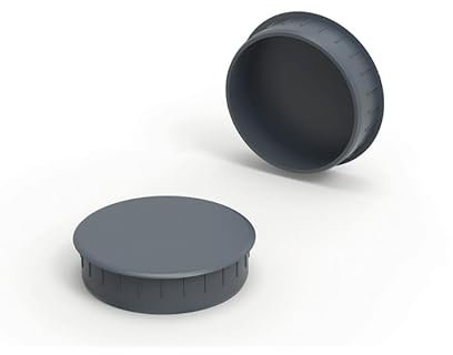 2 Pcs HAFELE 35mm Plastic Hinge Hole Cover Dark Grey for Kitchen Cabinets