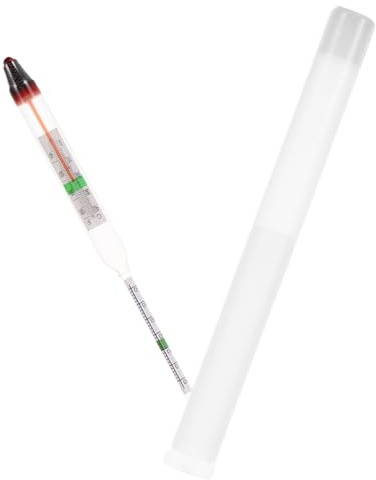 Milisten 1 Set Densimetro para Acuario de Agua Mar Salímetro de Agua Hidrómetro Acuario Kit de Prueba de Amoniaco Probador de Medición de Agua Acuario Gravímetro de Agua Salada Kit