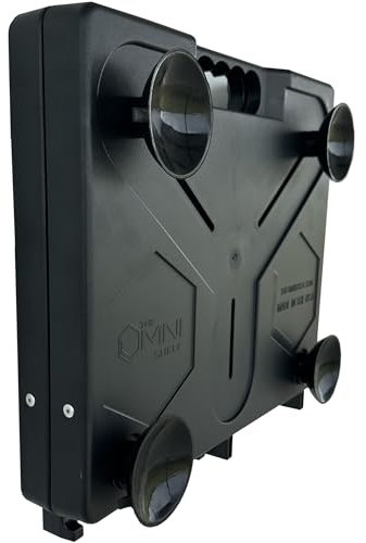 The Omni Shelf OmniShelf - Estación de trabajo portátil, imanes y ventosas, soporte para laptop y soporte para herramientas, capacidad de 40 libras, manos libres, 17 x 15 x 3 pulgadas (modelo # OS-MS)