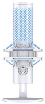 HyperX Quadcast 2 Frost | USB Microphone for Gaming, Streaming and Podcasting | With On-Board Controls | LED Lighting | Removable Shock Mount