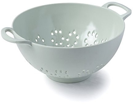 Zeal Colander Small (6”/15cm), Melamine, Sage Green, 19.5 x 15 x 7.5 cm