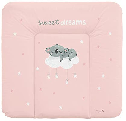 Schnucky Wickelauflage - weiche Baby Wickelunterlage, Wickeltischauflage, wasserdicht und abwaschbar, für Wickeltisch/Wickelkommode geeignet. [75 x 72 cm, Koala]