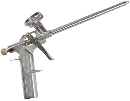 Pistola Profesional de Acero Inoxidable para Espuma de Poliuretano - Aplicación Precisa y Rápida para Sellado y Aislamiento - 1 unidad
