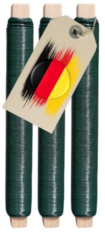 JK Trends Premium Wickeldraht grün 120 m - 3er Set ⌀ 0,65mm - Basteldraht für Blumen, Garten, Haushalt, Werkstatt, Hobby, Bastelspaß, langlebiges Werkzeug für viele Anwendungen