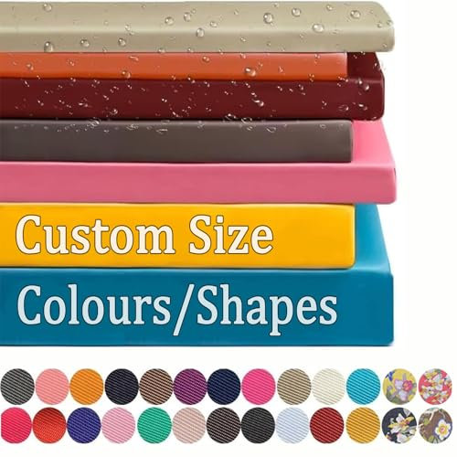 Benutzerdefinierte Sitzkissen Gartenstuhl, Innen Outdoor Bankkissen Bankauflage Wetterfest, Waschbar Fensterbank Innen Sitzpolster Bank, Rutschfeste Polster Für Gartenmöbel Sitzauflage Stuhl,5CM