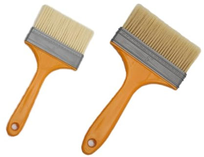 CALLYSONIC 2 pinceles para barniz, pinceles de plástico, ancho de 95 mm, 125 mm, juego de pinceles, pinceles de pintor, pincel para barniz, pincel plano, para barnices, barnices, pintura de pigmento