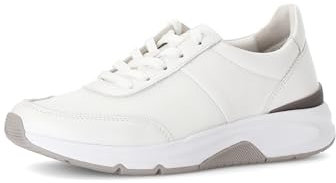 Gabor Damen Low-Top Sneaker, Frauen Halbschuhe,schnürschuhe,schnürer,straßenschuhe,Strassenschuhe,Sportschuhe,Weiss,42.5 EU / 8.5 UK