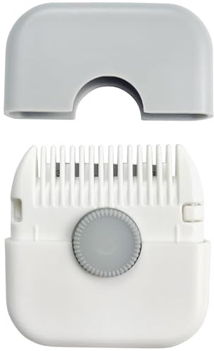 Peine recortador de pelo, peine de cola, herramienta de extracción de puntas abiertas y peinado, mini herramienta portátil para romper el cabello, diseño de doble cara con cubierta, para cortar el