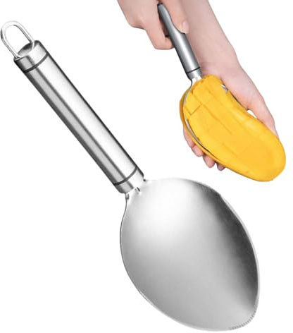 Acciaio Inossidabile Taglia Mango - Affettatrice E Taglierina Per Il Mango,Strumento per Sbucciare Sicuro in Lavastoviglie | Per Utilizzo In Casa In Cucina Per Uso Domestico In Interno E Per Picnic