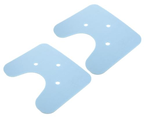 BELLIFFY 2 Piezas 2 Cojines para Silla de Baño Impermeables y Antideslizantes, Cojín Acolchado de Asiento Xpe Azul Claro, Insertos para Taburete de Ducha, Ideales para Personas Mayores y