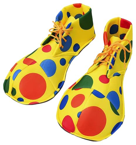 DUINIU 1 Paire De Chaussures De Clown Mignonnes, Personnalité Créative, Chaussures À Lacets Réglables, Accessoires De Jeu De Rôle, Chaussures D'Habillage De Performance.