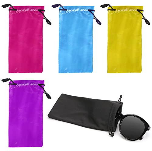 Roontin Sunglasses Case Pouch with Eyeglass Cleaning Cloth