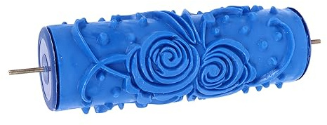 Plantilla de Rodillos de Pared con Patrón de Goma, Rodillo de Pintura Decorativa con Estampado de Flores, Rodillo de Textura de Papel Tapiz de Goma, Herramienta de Decoración de