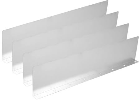HOMSFOU 4 Stück Spritzschutz Dachteil Regenrinnenumlenker Dachregenumlenker Dachrinnenspritzschutz Regendachumlenker Dachversorgung Regenumlenker Für Dach Metall Regenumlenker
