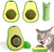 Herbe à Chat Boule Jouet,Boule d'herbe à Chat Rotatives à 360 °,Jouets Catnip Comestibles 4PC Jouets à l'herbe à Chat pour Chats pour Se Nettoyer Les Dents Et Prévenir La Mauvaise Haleine