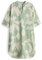 OPUS Damen Minikleid | Printkleid WIARA Regular aus nachhaltigem BCI Cotton Mix Green Glow, 42