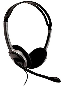 Videoseven V7 HA212-2EP Headset Binaural Kopfband Schwarz, Silber - Headsets (Call Center/Büro, Binaural, Kopf, with Microphone