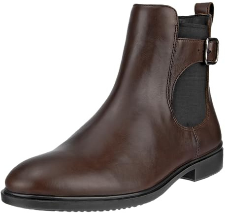 ECCO Women's Dress Classic Chelsea Buckle Ankle Boot, Potting Soil, 7.5 UK