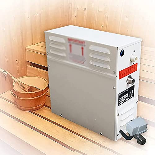 XDLYWUZIQ 3kw, 4.5kw, 6kw, 9kw, 12kw, 15kw, 18kw Dampfgenerator Für Dusche 220v 380v Heimdampfmaschine Saunabad Spa Dampfdusche Mit Digitaler Steuerung Für Heizraum 3-20 M³,220V-6KW