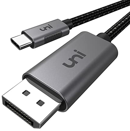 uni USB C to DisplayPort Cable 3FT (4K@60Hz), ONE-Way USB Type-C to DisplayPort Braided Cable [Thunderbolt 3/4 Compatible] with MacBook Pro/Air, iPhone 15 Pro/Max, Galaxy S24, Chromebook, XPS