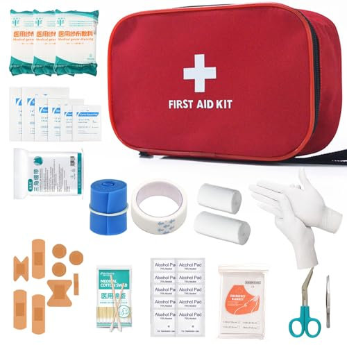 LURNODY Erste Hilfe Set Notfall Ausrüstung überlebensausrüstung, Erste-Hilfe-Zubehör für Draußen, Zu Hause, Auf Reisen, In Der Schule, Im Büro Usw