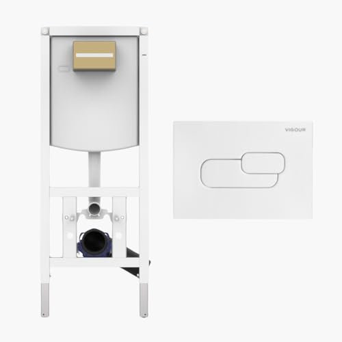CONEL WC - Vorwandelement mit VIGOUR Betätigungsplatte V1AI2 weiß