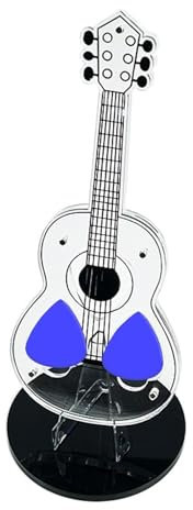 Plektrumständer für Gitarre – Plektrenhalter | Rahmen für Gitarrenplektren aus transparentem Acryl, Plektrenhalter, kompakter dekorativer Behälter für Plektren