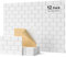 Soundsbay Akustikplatten selbstklebend 12 Stück, Schallschutz Wand Rechteckiger Ziegeltyp Schallschutzplatten, Akustikpaneele für Akustische Behandlung und Wanddekoration 30x40x0.9cm (Weiß)