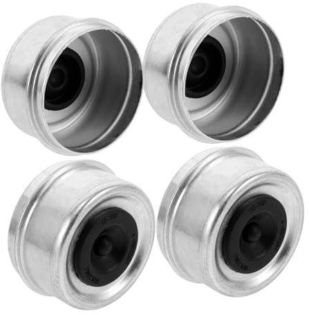 EXAOMBLE 4 Stück Anhängerzubehör Plattierte Staubkappe Teile Für Bootsanhänger Staubkappen Für Anhängerachsen Lagerstaubkappen Bootsanhängerachse Radnabe des Anhängers Anhängernabe Metall