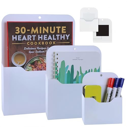 HJYDGJ Portariviste magnetico, 3 pezzi, formato A4, porta documenti magnetico, supporto magnetico