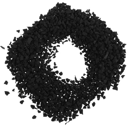 TOGEVAL Granuli di Gomma Fini per Riempimento Sintetica 1 kg Pellet di Gomma per Campi Sportivi e Prato Artificiale Assorbimento Urti e Drenaggio Rapido per Campi da Gioco e Calcio
