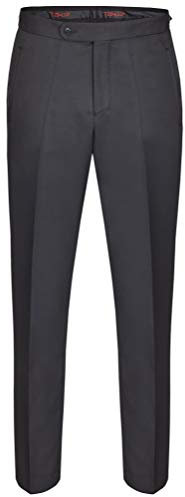 Tziacco Hose zum ROYAL Hochzeitsanzug, Arabesque-Motiven, anthrazit, Slimline Größe 56