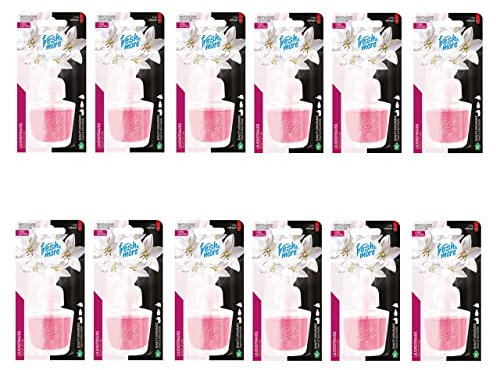 Fresh & More Nachfüllflakons für Duftstecker (12er Pack) 19ml Lilienstrauss