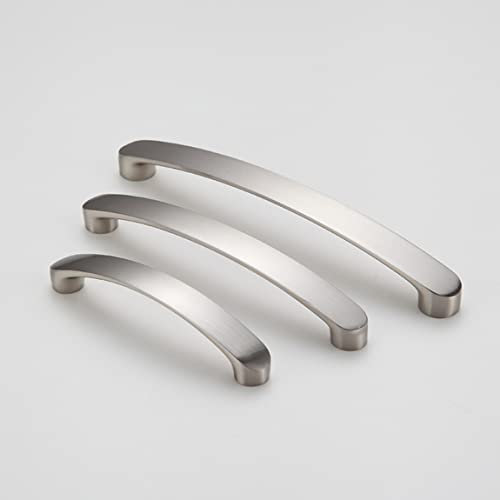 HY HUIJUN 6 Stück gebürstete Edelstahloptik Griffe, Möbelgriffe,Schrankgriffe, für Schubladen, Schranktüren, Küchenschränke, Küche