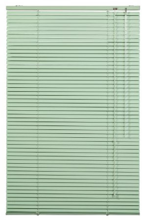 Lichtblick Aluminium Jalousie, Alu-Jalousie mit Klemmträgern und Wandmontageclips für Fenster und Türen Grün, 50 cm x 130 cm (B x L)